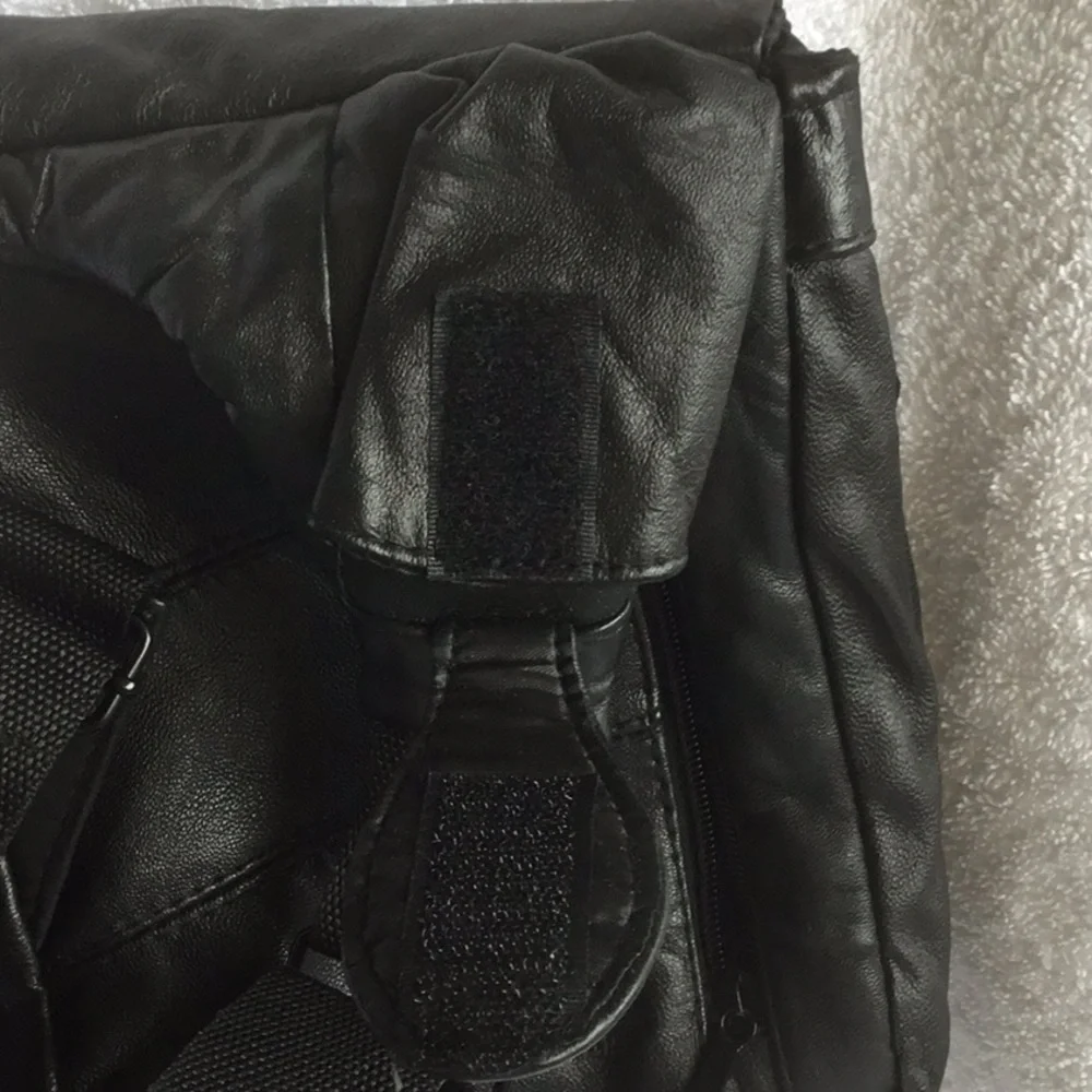 Black Leather Crossbody Bag